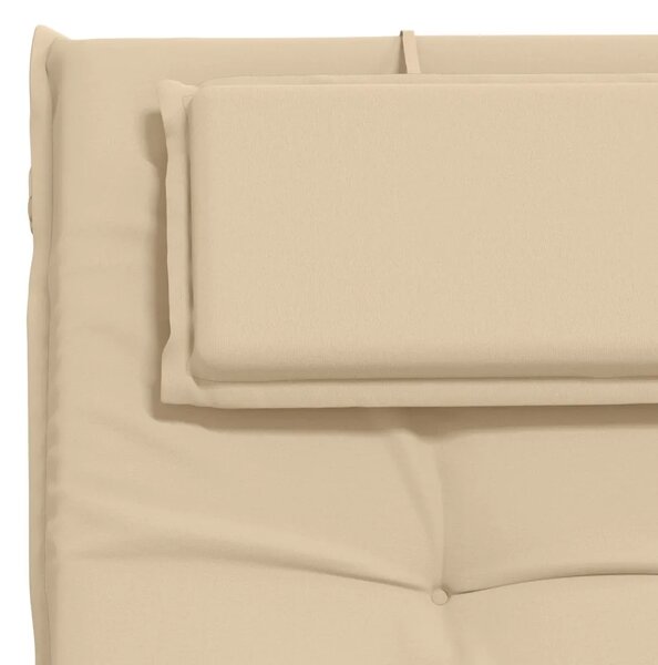 Jastučić za ležaljku GEMERT 100% poliester Krem 190 x 50 x 9 cm - Krem 190 x 50 x 9 cm Melange