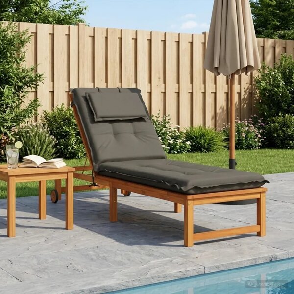 Jastučić za ležaljku GEMERT 100% poliester Siva 190 x 60 x 9 cm - Siva 190 x 60 x 9 cm Melange