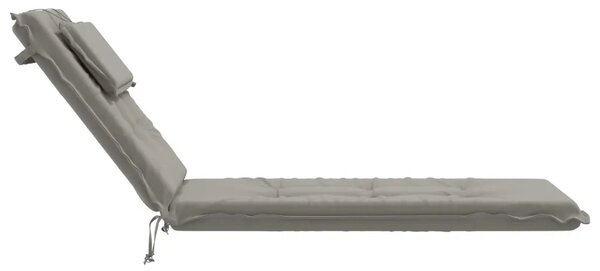 Jastučić za ležaljku GEMERT 100% poliester Siva 190 x 50 x 9 cm - Siva 190 x 50 x 9 cm Poliester