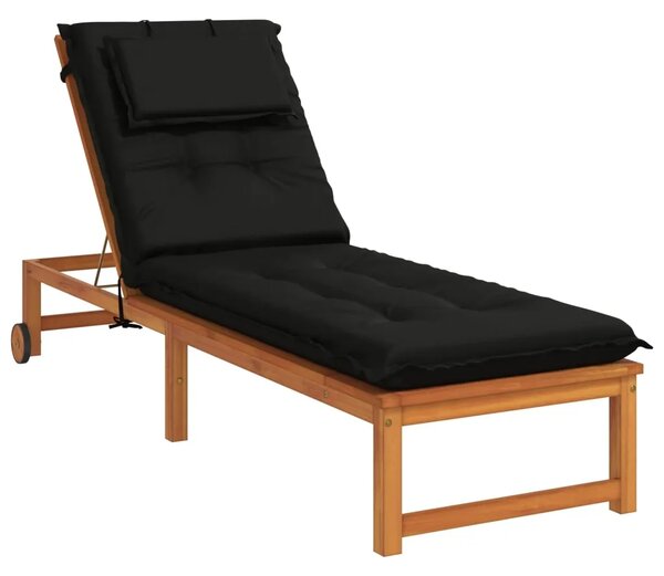 Jastučić za ležaljku GEMERT 100% poliester Crna 190 x 50 x 9 cm - Crna 190 x 50 x 9 cm Melange