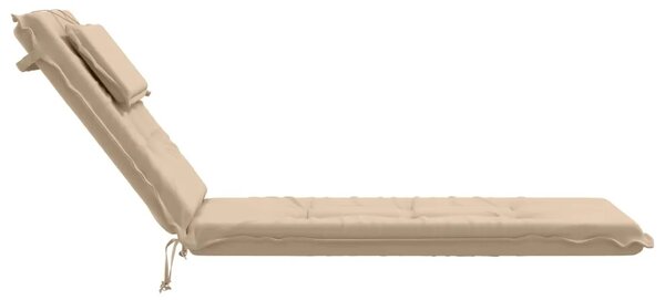 Jastučić za ležaljku GEMERT 100% poliester Krem 190 x 50 x 9 cm - Krem 190 x 50 x 9 cm Melange