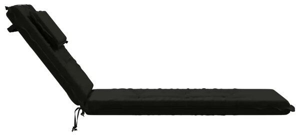Jastučić za ležaljku GEMERT 100% poliester Crna 190 x 50 x 9 cm - Crna 190 x 50 x 9 cm Melange