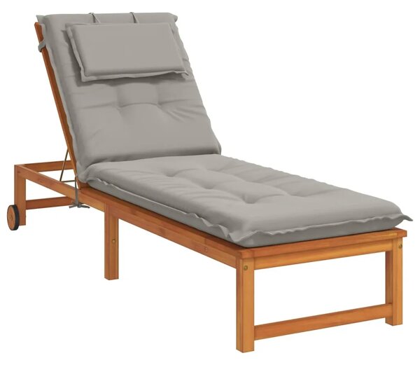 Jastučić za ležaljku GEMERT 100% poliester Siva 190 x 50 x 9 cm - Siva 190 x 50 x 9 cm Poliester