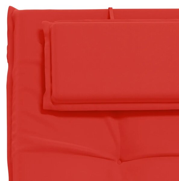 Jastučić za ležaljku GEMERT 100% poliester Crvena - Crvena 190 x 50 x 9 cm Poliester