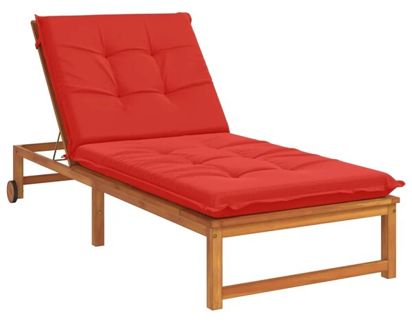 Jastučić za ležaljku GEMERT 100% poliester Crvena - Crvena 190 x 90 x 9 cm Poliester