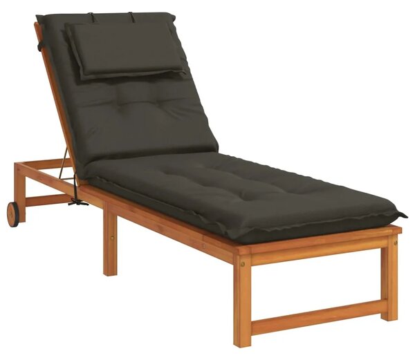 Jastučić za ležaljku GEMERT 100% poliester Antracit - Antracit 190 x 50 x 9 cm Melange