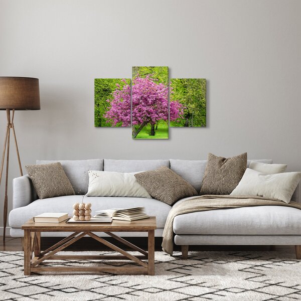 Slika cvjetajućeg stabla na livadi (90x60 cm)