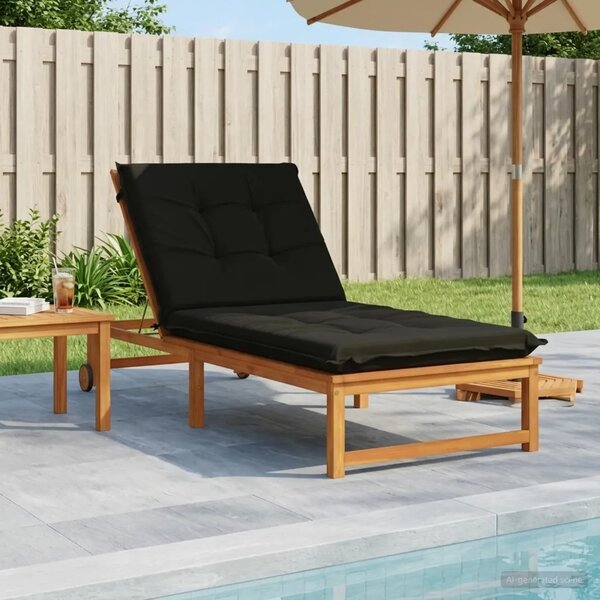 Jastučić za ležaljku GEMERT 100% poliester Crna 190 x 70 x 9 cm - Crna 190 x 70 x 9 cm Poliester