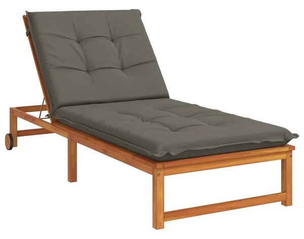 Jastučić za ležaljku GEMERT 100% poliester Siva 190 x 90 x 9 cm - Siva 190 x 90 x 9 cm Melange