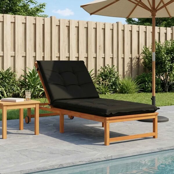 Jastučić za ležaljku GEMERT 100% poliester Crna 190 x 70 x 9 cm - Crna 190 x 70 x 9 cm Melange