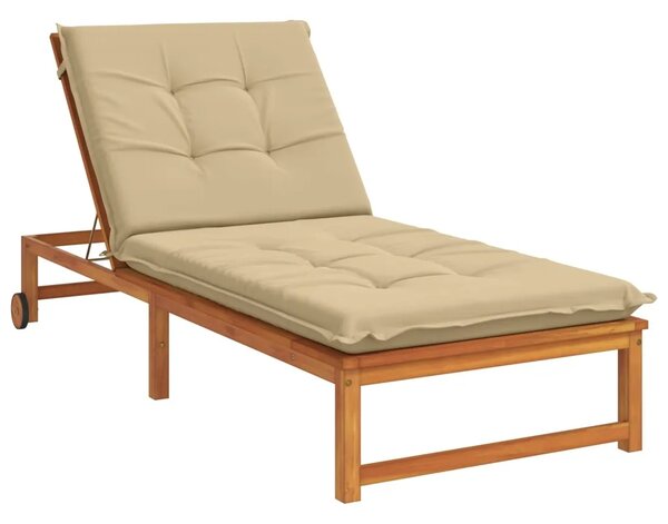 Jastučić za ležaljku GEMERT 100% poliester Bež 190 x 90 x 9 cm - Bež 190 x 90 x 9 cm Poliester