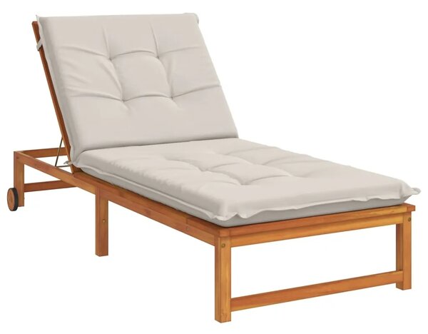 Jastučić za ležaljku GEMERT 100% poliester Bijela - Bijela 190 x 70 x 9 cm Melange