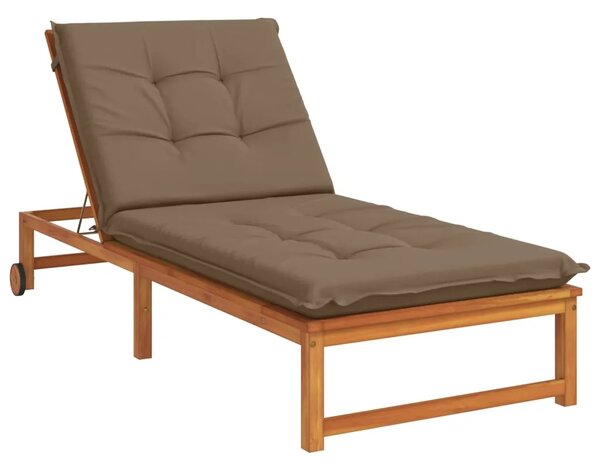 Jastučić za ležaljku GEMERT 100% poliester Sivosmeđa - Sivosmeđa 190 x 80 x 9 cm Melange