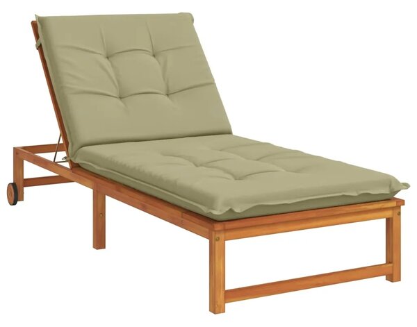 Jastučić za ležaljku GEMERT 100% poliester Svijetlo zelena - Svijetlo zelena 190 x 70 x 9 cm Melange