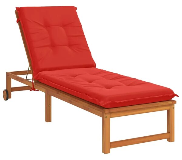 Jastučić za ležaljku GEMERT 100% poliester Crvena - Crvena 190 x 60 x 9 cm Poliester