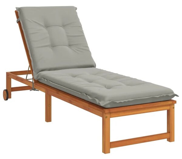 Jastučić za ležaljku GEMERT 100% poliester Siva 190 x 60 x 9 cm - Siva 190 x 60 x 9 cm Poliester