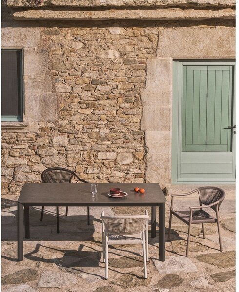 Vrtni stol s kamenom pločom stola 100x220 cm Anafi – Kave Home