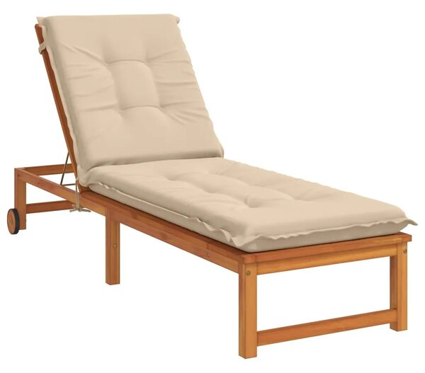 Jastučić za ležaljku GEMERT 100% poliester Krem 190 x 60 x 9 cm - Krem 190 x 60 x 9 cm Melange