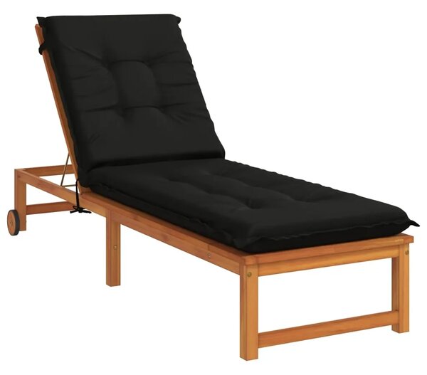 Jastučić za ležaljku GEMERT 100% poliester Crna 190 x 50 x 9 cm - Crna 190 x 50 x 9 cm Melange