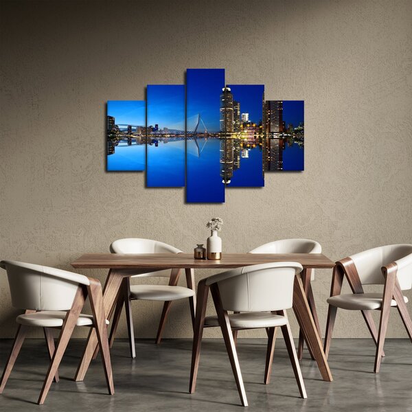Slika - noćni Rotterdam (150x105 cm)