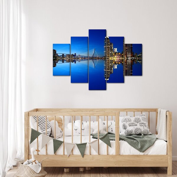 Slika - noćni Rotterdam (150x105 cm)