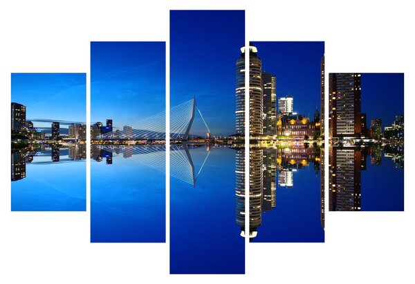 Slika - noćni Rotterdam (150x105 cm)