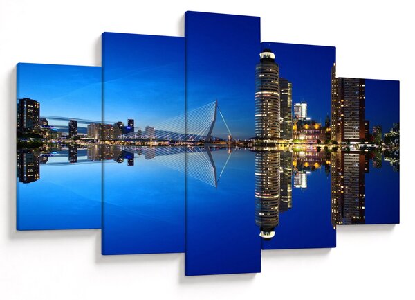 Slika - noćni Rotterdam (150x105 cm)