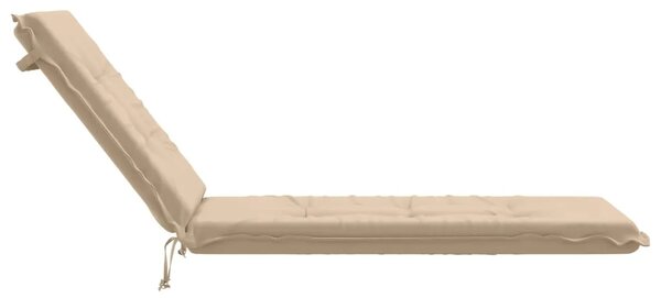 Jastučić za ležaljku GEMERT 100% poliester Krem 190 x 60 x 9 cm - Krem 190 x 60 x 9 cm Melange