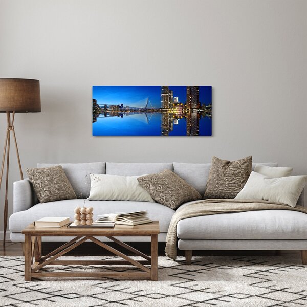 Slika - noćni Rotterdam (120x50 cm)