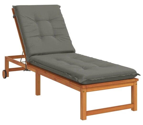 Jastučić za ležaljku GEMERT 100% poliester Siva 190 x 50 x 9 cm - Siva 190 x 50 x 9 cm Melange