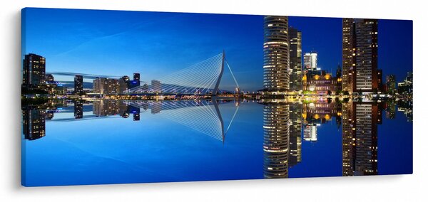 Slika - noćni Rotterdam (120x50 cm)