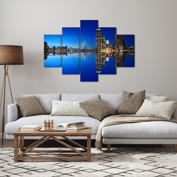 Slika - noćni Rotterdam (150x105 cm)