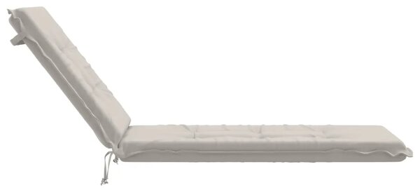 Jastučić za ležaljku GEMERT 100% poliester Bijela - Bijela 190 x 50 x 9 cm Melange