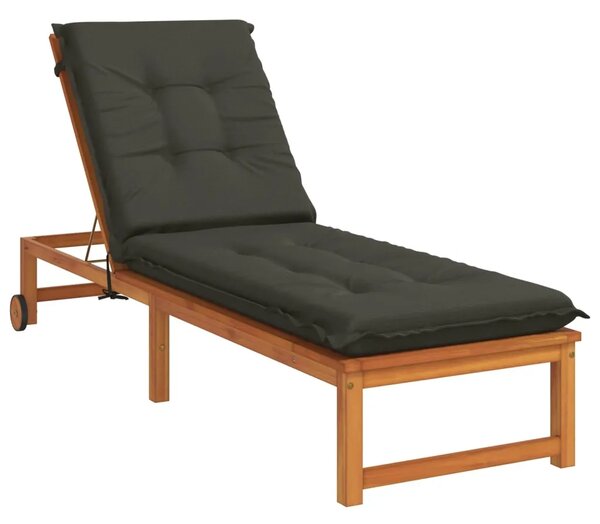 Jastučić za ležaljku GEMERT 100% poliester Antracit - Antracit 190 x 50 x 9 cm Melange