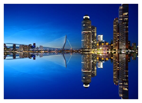 Slika - noćni Rotterdam (70x50 cm)