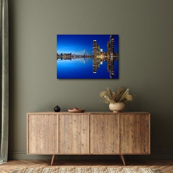 Slika - noćni Rotterdam (70x50 cm)