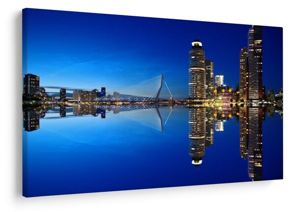 Slika - noćni Rotterdam (90x60 cm)