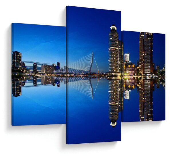 Slika - noćni Rotterdam (90x60 cm)