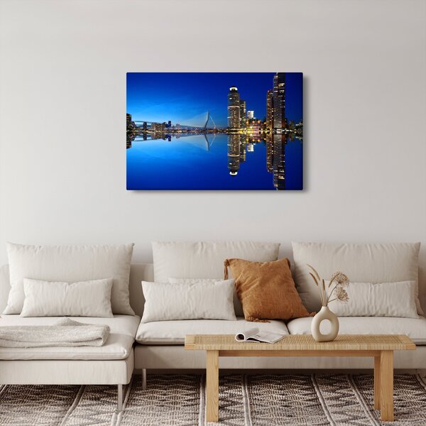 Slika - noćni Rotterdam (90x60 cm)