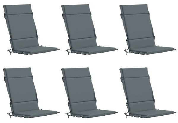Jastuk za stolac s visokim naslonom GEMERT 6 kom. - Plava (melange) 120 x 50 x 3 cm 6