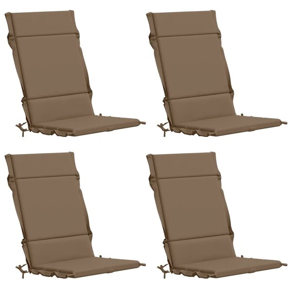 Jastuk za stolac s visokim naslonom GEMERT 4 kom. - Taupe (melange) 120 x 50 x 3 cm 4