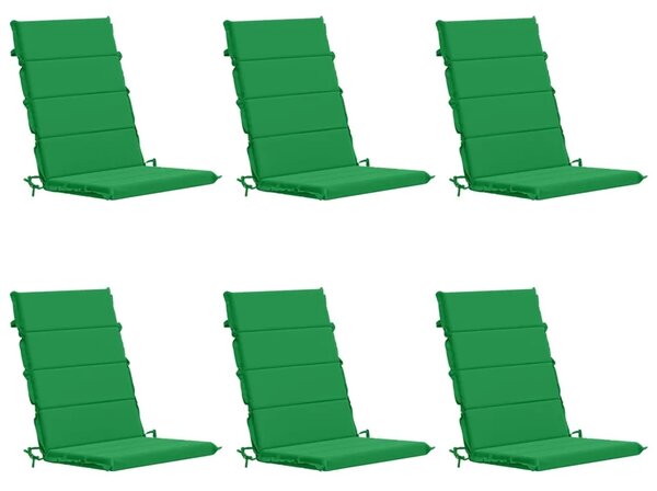 Jastuk za stolac s visokim naslonom GEMERT 6 kom. - Zelena Visoki naslon za jastuk (poliester) 6