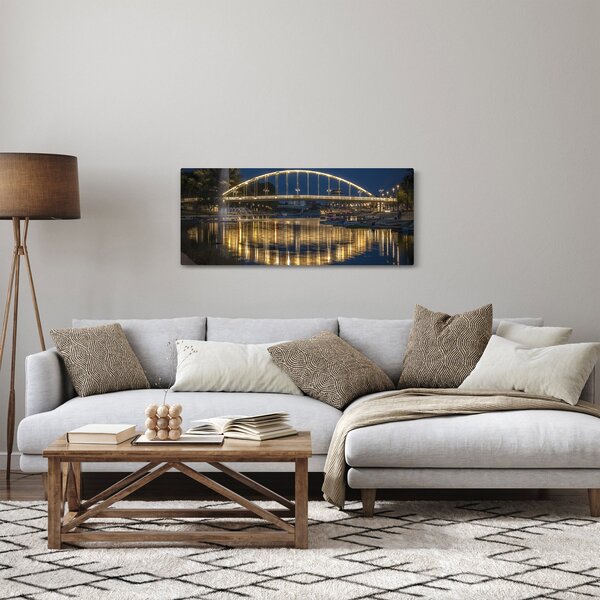 Slika mosta s fontanom (120x50 cm)