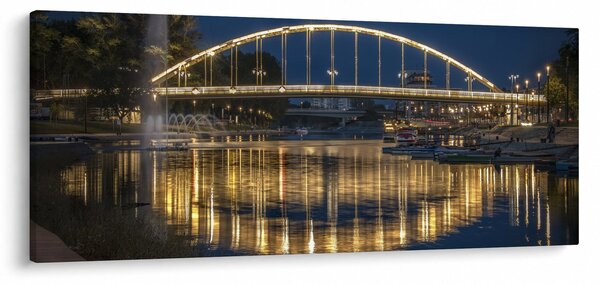 Slika mosta s fontanom (120x50 cm)
