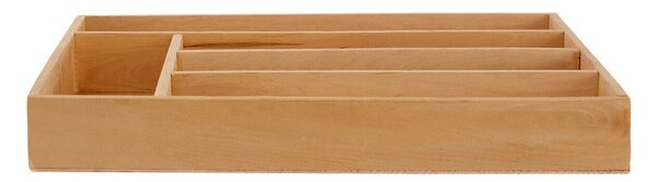 Drveni organizator pribora u prirodnoj boji 30 x 38 cm – Premier Housewares