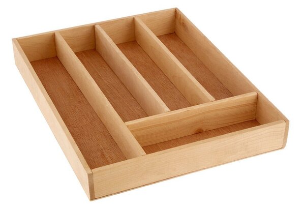 Drveni organizator pribora u prirodnoj boji 30 x 38 cm – Premier Housewares