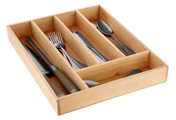 Drveni organizator pribora u prirodnoj boji 30 x 38 cm – Premier Housewares