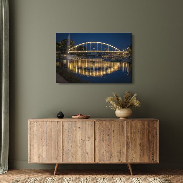 Slika mosta s fontanom (90x60 cm)