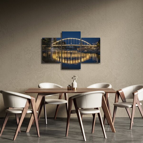 Slika mosta s fontanom (90x60 cm)