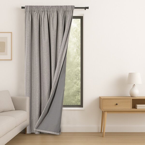 Smeđe-siva zatamnjujuća zavjesa 140x250 cm Corita – Restilo